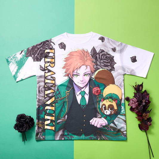 QR入りBLACK ROSE Tシャツ（Uratanuki Birthday Live 2026 -Black Rose-）